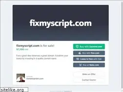 Sites similar to fixmyscript.com