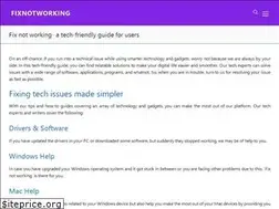 Sites similar to fixnotworking.com