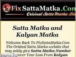 Sites similar to fixsattamatka.com