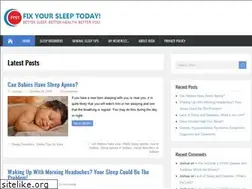 Sites similar to fixyoursleeptoday.com