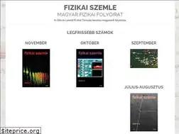 Sites similar to fizikaiszemle.hu