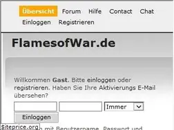 Sites similar to flamesofwar.de