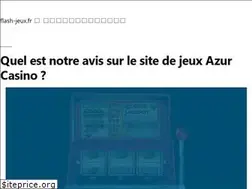 Sites similar to flash-jeux.fr