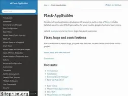 Sites similar to flask-appbuilder.readthedocs.io