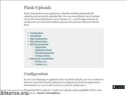Sites similar to flask-uploads.readthedocs.io
