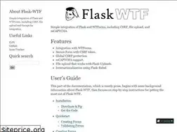 Sites similar to flask-wtf.readthedocs.io