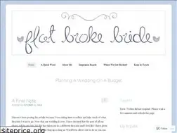 Sites similar to flatbrokebride.wordpress.com