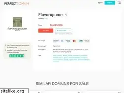 Sites similar to flavorup.com