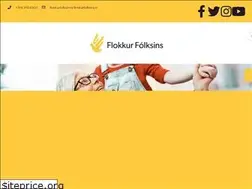 Sites similar to flokkurfolksins.is