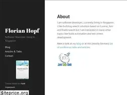 Sites similar to florian-hopf.de
