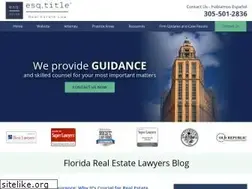 Sites similar to floridarealestatelawyersblog.com