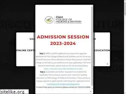 Sites similar to fmhcmd.edu.pk