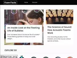 Sites similar to foamfacts.com