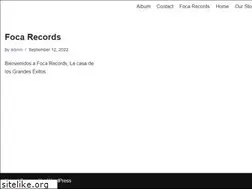 Sites similar to focarecords.com
