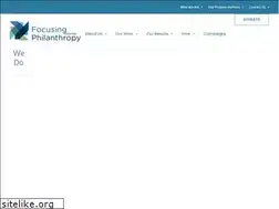 Sites similar to focusingphilanthropy.org