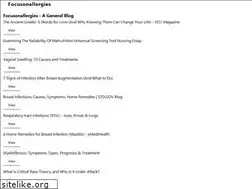 Sites similar to focusonallergies.com