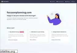 Sites similar to focusonplanning.com