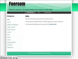 Sites similar to foersom.org
