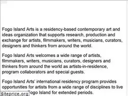 Sites similar to fogoislandarts.ca