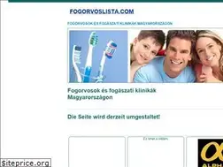 Sites similar to fogorvoslista.com