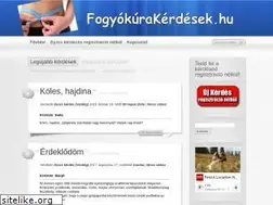 Sites similar to fogyokurakerdesek.hu