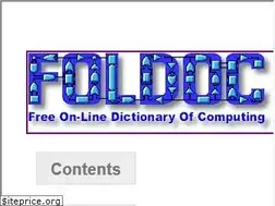 Sites similar to foldoc.org