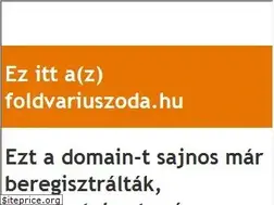 Sites similar to foldvariuszoda.hu