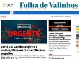 Sites similar to folhadevalinhos.com.br