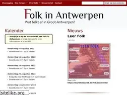 Sites similar to folkinantwerpen.be