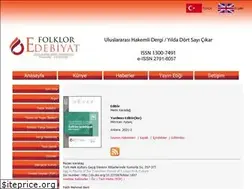 Sites similar to folkloredebiyat.org