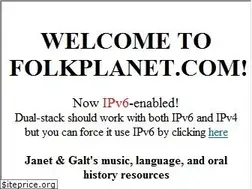 Sites similar to folkplanet.com