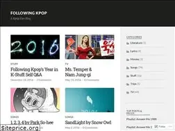 Sites similar to followingkpop.wordpress.com