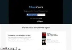 Sites similar to followshows.com