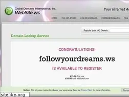 Sites similar to followyourdreams.ws