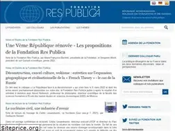 Sites similar to fondation-res-publica.com