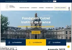 Sites similar to fondationcotrel.org