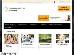 Sites similar to fondationdessourds.net