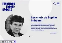 Sites similar to fondationlionelgroulx.org