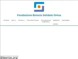 Sites similar to fondazionebssolidale.it