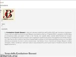Sites similar to fondazionegiorgiobassani.it