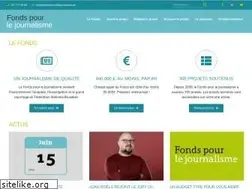 Sites similar to fondspourlejournalisme.be