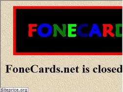 Sites similar to fonecards.net