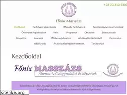 Sites similar to fonixmasszazs.hu