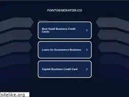 Sites similar to fontgenerator.co