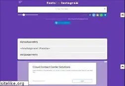 Sites similar to fontsforinstagram.com
