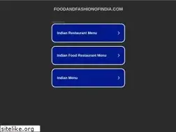 Sites similar to foodandfashionofindia.com