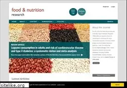 Sites similar to foodandnutritionresearch.net