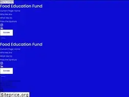Sites similar to foodeducationfund.org