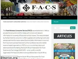 Sites similar to foodfacts.org.za
