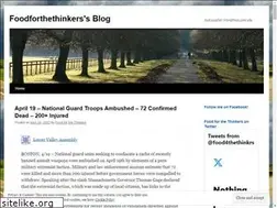 Sites similar to foodforthethinkers.com